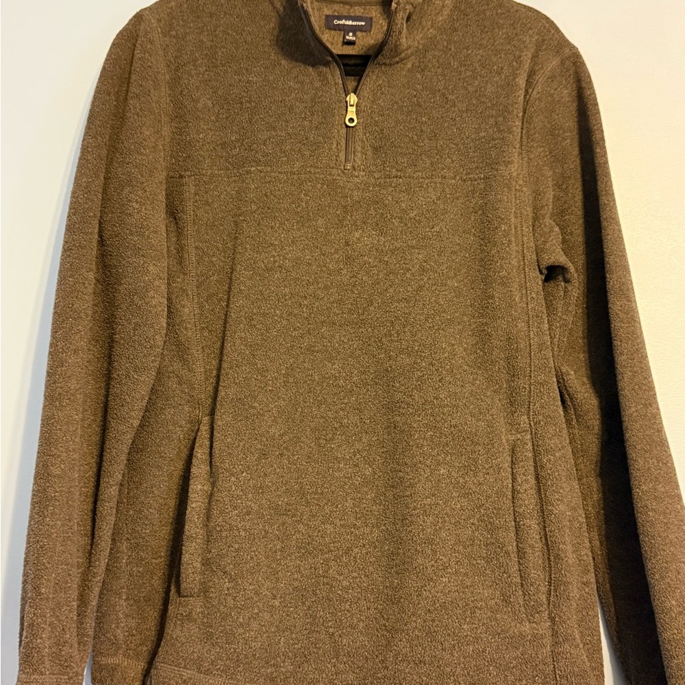 Men's Grey Quarter-Zip Sweater - Croft&Borrow